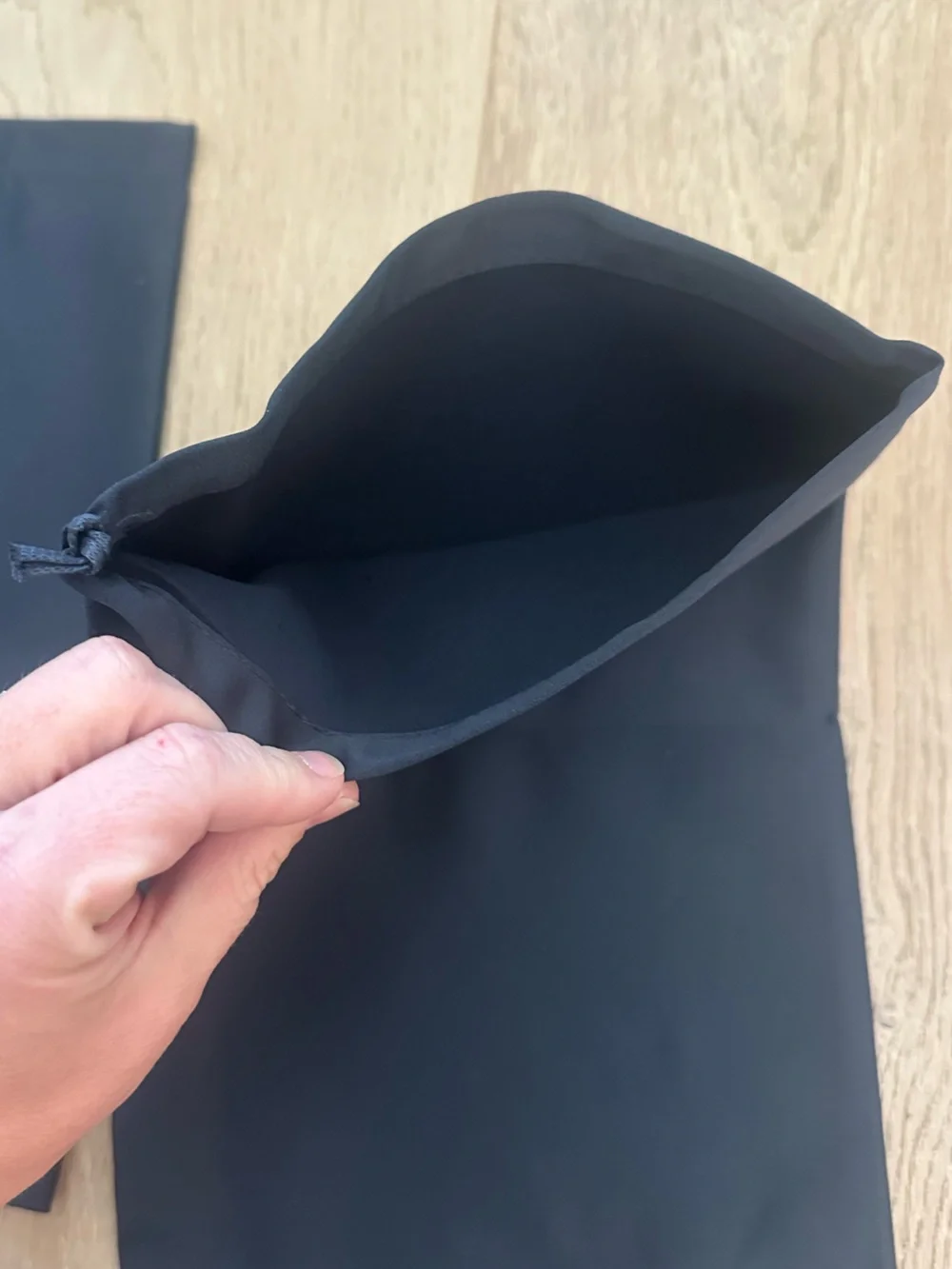 Prada Black Drawstring Dust Bags Set of2 Authentic Shoe Bag Storage Travel Pouch
